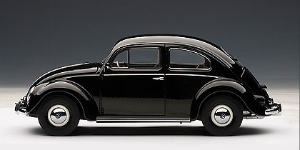 Volkswagen Escarabajo Limousine (1955) Autoart 1/18 Negro 