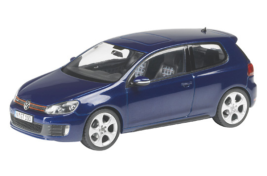 Volkswagen Golf Serie 6 GTI (2008) Schuco 1/43 Azul Oscuro 