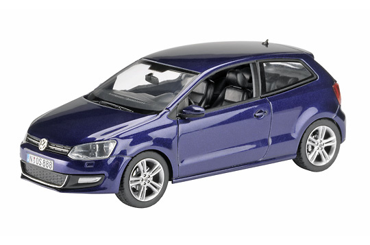 Volkswagen Polo Serie V (2009) Schuco 1/43 Azul Metalizado 