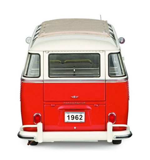 Volkswagen Samba Bus (1962) Roja-Blanca Sun Star 05071 1/12 