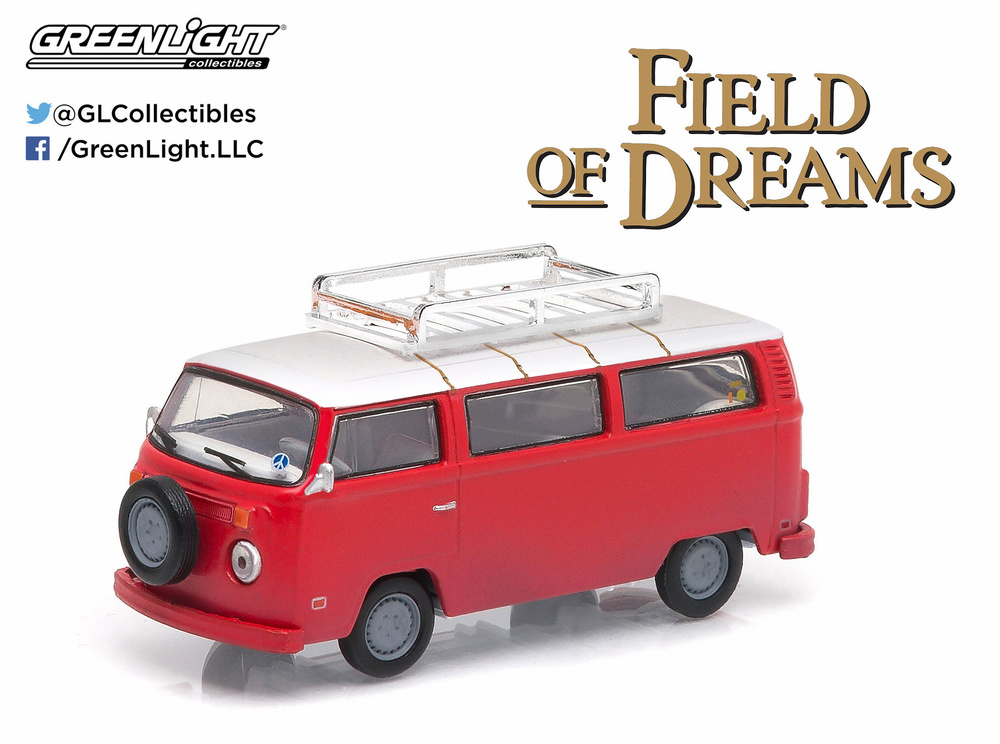 Volkswagen T2 pelicula Campo de sueños (1989) Greenlight escala 1/64 