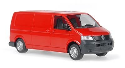 Volkswagen T5 Transporter Furgoneta Cerrada Rietze 1/87 Rojo 