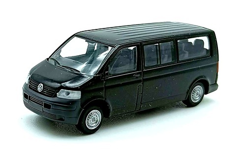Volkswagen T5 Transporter Microbus Rietze 1/87 Negro 