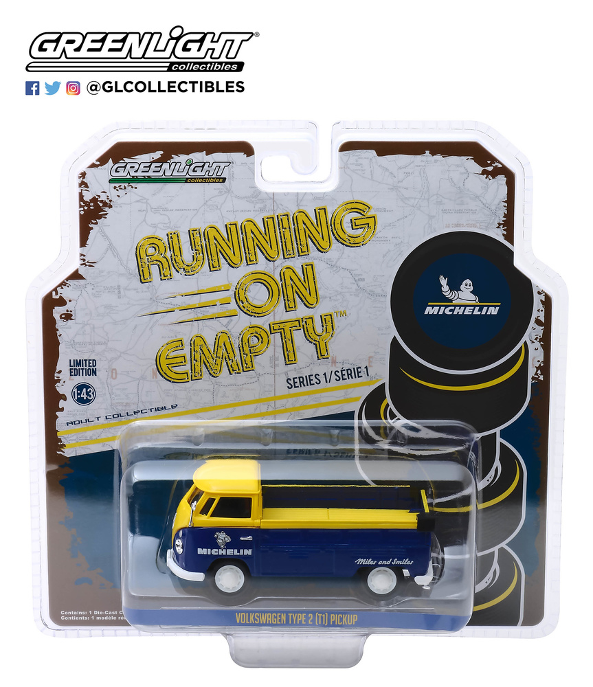 Volkswagen Type 1 Michelin tires Greenlight 87010E 1/43 