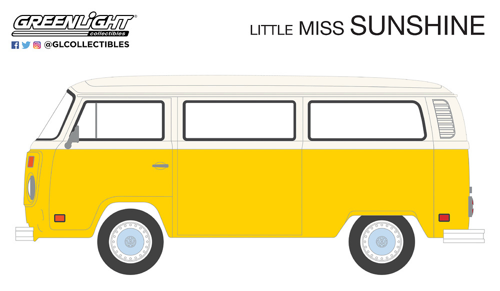 Volkswagen Type 2 Bus de 1978 Little Miss Sunshine (2006) Greenlight 1/64 