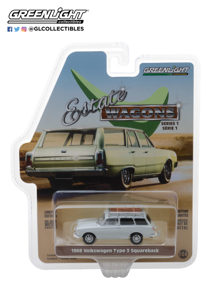 Volkswagen Type 3 Squareback (1968) Greenlight 29910-D 1/64 
