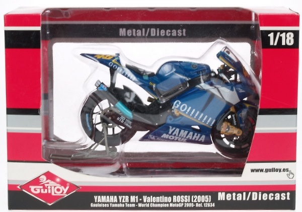 Yamaha YZR M1 nº 46 Valentino Rossi (2005) Guiloy 12634 1/18 