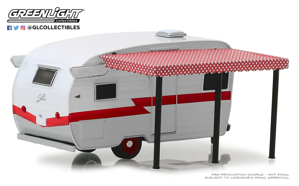 caravana Shasta airflyte con toldo (1962) Greenlight 34060D escala 1/64 