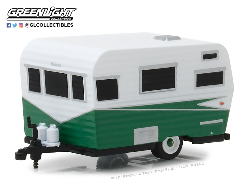 Miniatura Caravana Siesta (1958) Greenlight 34050A escala 1/64 
