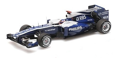 AT&T Williams Cosworth FW32 nº 9 Rubens Barrichello (2010) Minichamps 1/43