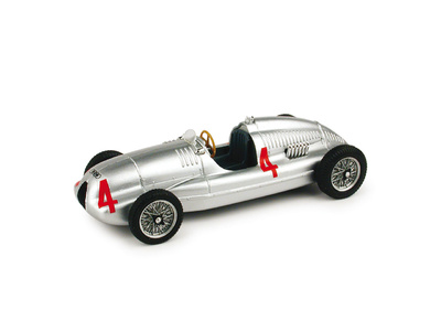 Auto Union Tipo D "GP. Gran Bretaña" nº 4 Tazio Nuvolari (1938) Brumm 1/43