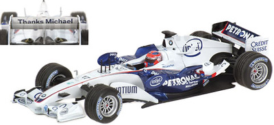 BMW Sauber F1.06 "GP. Brasil" nº 17 Robert Kubica (2006) Minichamps 1/43 