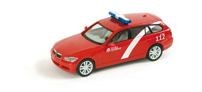 BMW Serie 3 Touring "Berlin fire department" (2005) -E91- Herpa 1/87