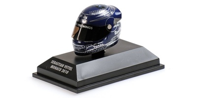 Casco Arai "GP. Mónaco" Sebastian Vettel (2010) Minichamps 1:8