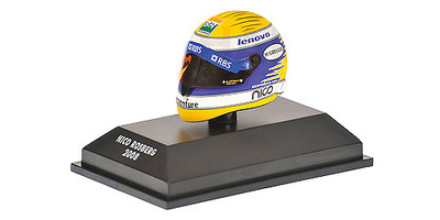 Casco Schubert RF1 nº 7 Nico Rosberg (2008) Minichamps 1/8