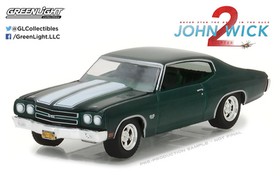 Chevrolet Chevelle SS 396 pelicula John Wick 2 - Greenlight 44780F escala 1/64