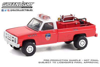 Chevrolet M1008 bomberos 4x4 - FDNY (1986) Greenlight 1/64