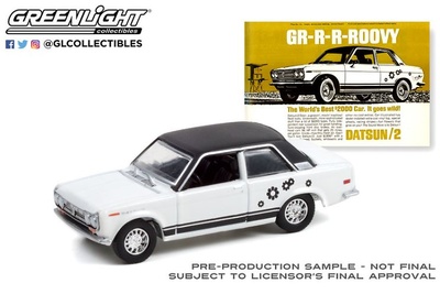 Datsun 510 "GR-R-R-ROOVY (1969) Greenlight 1/64