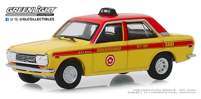 Datsun 510 Taxi de Tokio (1970) Greenlight 1/64