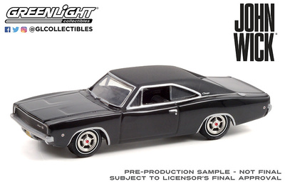 Dodge Charger R/T (1968) - John Wick (2014) Greenlight 1/64