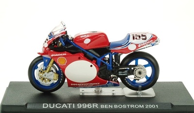 Ducati 996R nº 155 Ben Bostrom (2001) Altaya 1/24