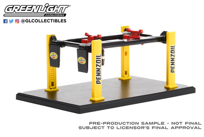 Elevador de Taller "Pennzoil" Greenlight 1/64