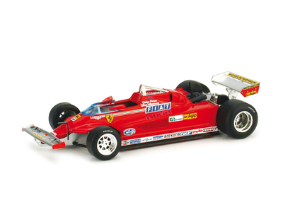 Ferrari 126 CK Turbo Test Monza Gilles Villeneuve y Didier Pironi (1981) Brumm 1/43