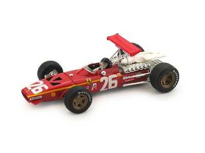 Ferrari 312 F1 "1º GP Francia" nº 26 Jacky Ickx (1968) Brumm 1/43