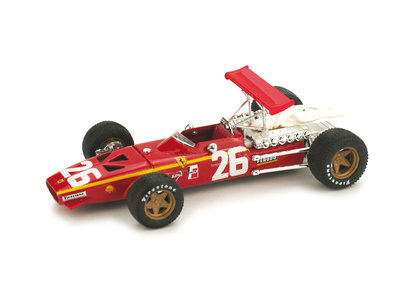 Ferrari 312 F1 "1º GP. Francia" nº 26 Jacky Ickx (1968) Brumm 1/43