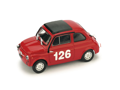 Fiat Abarth 595  "1º Premio Campagnano" nº 126 Raffaele Pinto (1965) Brumm 1/43