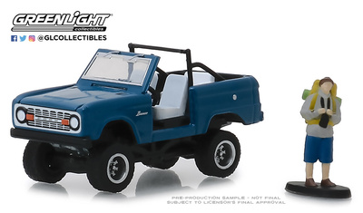 Ford Bronco (sin puertas) con Mochilero (1967) Greenlight 1/64