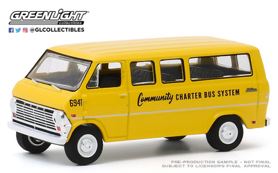 Ford Club Wagon furgoneta de Autobús escolar (1968) Greenlight 1/64