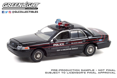 Ford Crown Victoria Police Interceptor "vehículo de pruebas" (2001) Greenlight 1/64