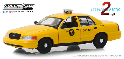 Ford Crown Victoria Taxi "John Wick 2" (2008) Greenlight 1/43