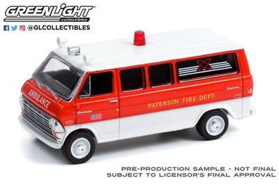 Ford Econoline - Bomberos de New Jersey (1970) Greenlight 1/64