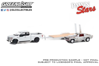 Ford F-150 + Ford Mustang GT sin restaurar (1978) Greenlight 1/64