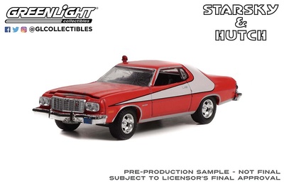 Ford Gran Torino versión accidentada "Starsky and Hutch" (1972) Greenlight 1/64