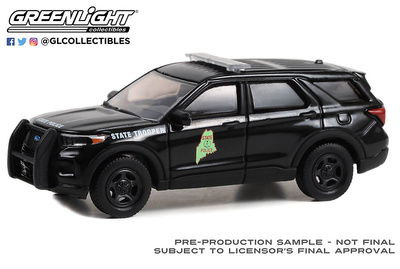 Ford Police Interceptor Maine State Police (2021) Greenlight 1/64