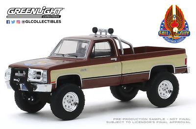 GMC K-2500 serie Tv Fall Guy Stuntman Association Greenlight 44860F escala 1/64