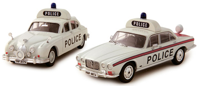 Jaguar MK2 3.8 y Jaguar XJ6 Series 1 4.2 "Policia de Staffordshire" Corgi 1/43
