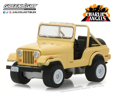 Jeep CJ-5 pelicula Los Angeles de Charlie (1976) Greenlight escala 1/64