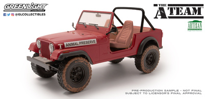 Jeep CJ-7 "The A-Team" (1983) Greenlight 1/18