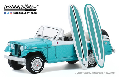 Jeep Comando "Kaiser" con tablas de Surf (1968) Greenlight 1/64