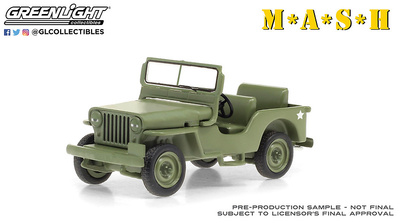 Jeep Willys CJ2A (1949) "MASH" Greenlight 1/43
