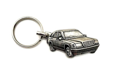 Llavero metal fundido Mercedes Benz W124 (1984-1995)