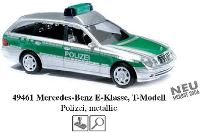 Mercedes Benz Clase E T-Modell Policía -W211- (2002) Busch 1/87