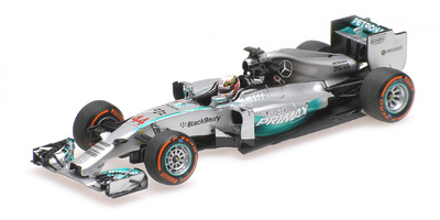 Mercedes W05 "1º GP. Malasia" nº 44 Lewis Hamilton (2014) Minichamps 1:43