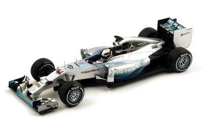 Mercedes W05 "GP. Gran Bretaña" nº 44 Lewis Hamilton (2014) Spark 1:18