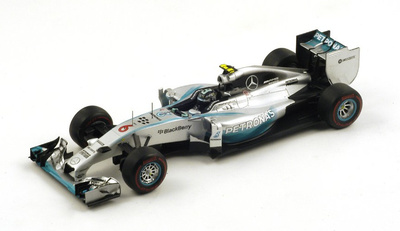 Mercedes W05 "GP. Mónaco" nº 6 Nico Rosberg (2014) Spark 1:18