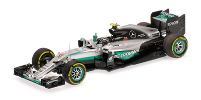 Mercedes W07 "GP. Abu Dhabi" nº 6 Nico Rosberg (2016) Minichamps 1:43